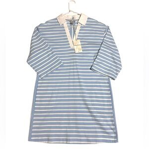 The Tommy Bahama® Jovanna Stripe 3/4 Sleeve Dress ~ NWT ~ Sm- color- seabank sky